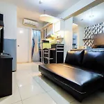 Monochrome Style 2 Bedrooms At Kalibata City Apartment By Travelio