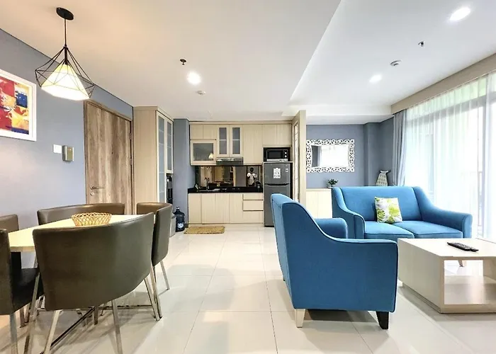 Apt 2 Kmr Biru Pejaten Park d Swim Pool, Bathub