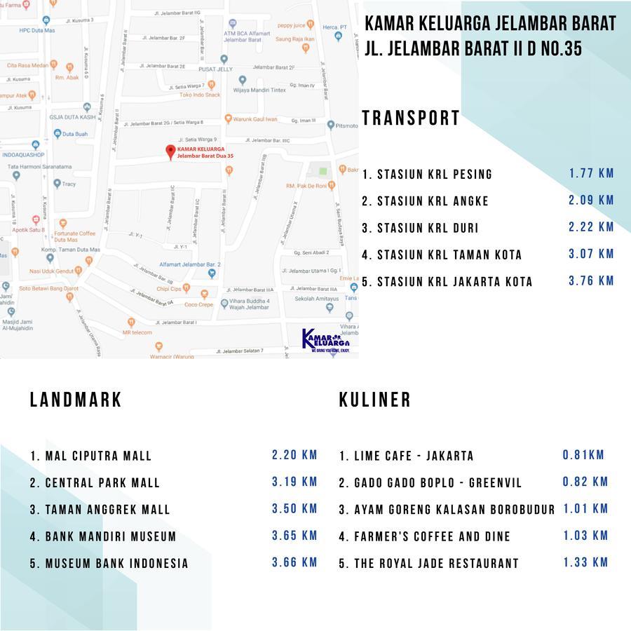 Kamar Keluarga Jelambar Barat Dua 2* Jakarta