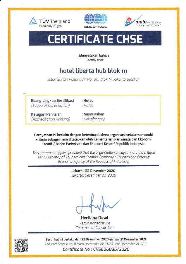 Hotel Liberta Hub Blok M Jakarta